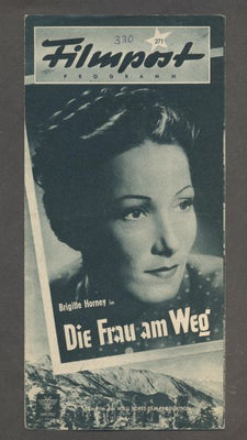 DIE FRAU AM WEG. - Filmpost Programm 271.