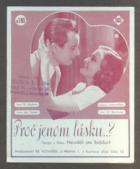 JARMILA SMEJKALOVÁ, SVATOPLUK BENEŠ - "PROČ JENOM LÁSKU?" - 1944.