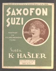 ANNY ONDRÁKOVÁ - "SAXOFON SUZI". - 1928. Hašlerových písniček č. 192.