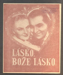 JIŘINA ŠTĚPNIČKOVÁ, GUSTAV NEZVAL - "LÁSKO, BOŽE LÁSKO". - 1940.