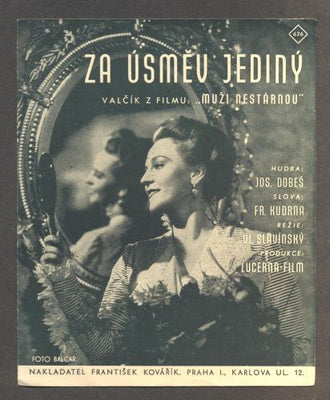 ZITA KABÁTOVÁ - "ZA ÚSMĚV JEDINÝ". - 1942.