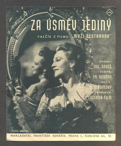 ZITA KABÁTOVÁ - "ZA ÚSMĚV JEDINÝ". - 1942.
