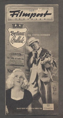 BERLINER BALLADE. - Filmpost Programm 321.