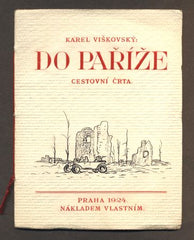 VIŠKOVSKÝ, KAREL: DO PAŘÍŽE. - 1924.