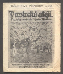 HAŠLER, KAREL: V ROZTOCKÉ ALEJI. - 1919. Hašlerových písniček č. 16.