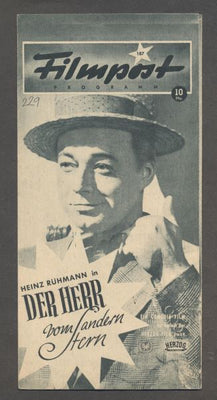 DER HERR VOM ANDERN STERN. - Filmpost Programm 187.
