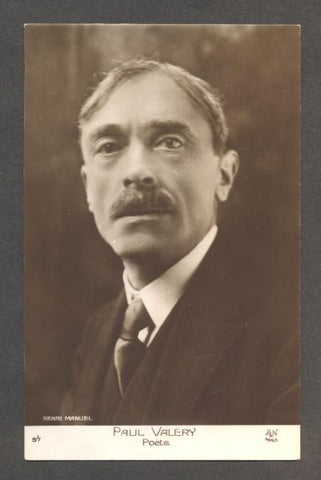PAUL VALÉRY. Francouzský básník a spisovatel (1871 - 1945). - Fotografická pohlednice.