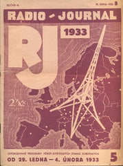 RADIOJOURNAL č. 5.,  -  28. ledna 1933, roč. XI.