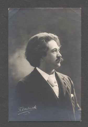 FRANTIŠEK ONDŘÍČEK  (1857  – 1922). - Fotografická pohlednice. /divadlo/osobnosti/