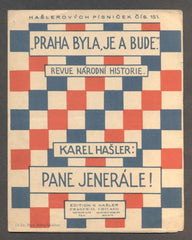 HAŠLER, KAREL: PANE JENERÁLE! - 1926. Hašlerových písniček č. 151.
