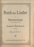 REINHARD, AUGUST: BUCH DER LIEDER FÜR HARMONIUM OP. 60. - Heft I.