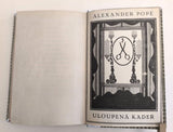 SCHWOB, MARCEL: SMYŠLENÉ ŽIVOTY / POE, EDGAR ALLAN: DÉMON PERVERSITY / POPE, ALEXANDER: ULOUPENÁ KADEŘ. 1909; 1911; 1917. KDA.