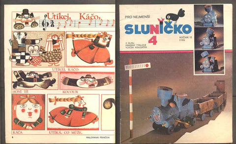 SLUNÍČKO - Měsíčník pro nejmenší. - 1978. Ročník 12., č. 4.
