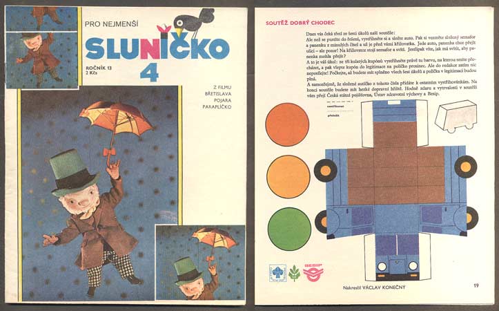 SLUNÍČKO - Měsíčník pro nejmenší. - 1979. Ročník 13., č. 4.