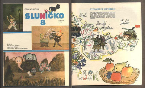 SLUNÍČKO - Měsíčník pro nejmenší. - 1980. Ročník 13., č. 8.