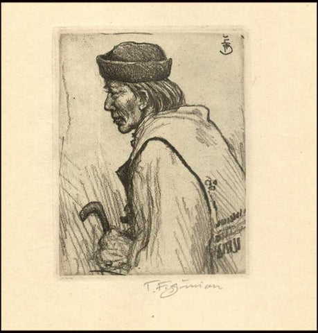 T. F. Šimon: Slovák. Vernis mou, 105x85 mm, signatura tužkou.