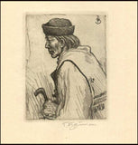 T. F. Šimon: Slovák. Vernis mou, 105x85 mm, signatura tužkou.