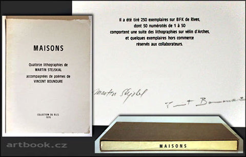 STEJSKAL, MARTIN, VINCENT BOUNOURE. MAISONS. - Paris, collection du B.L.S., 1976. /surrealismus/