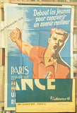 Debout les jeunes pour conquérir un avenir meilleur. UNION DE LA JEUNESSE RÉPUBLICAINE de France. -  1946.