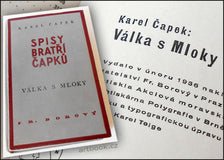 ČAPEK, KAREL. VÁLKA S MLOKY. - 1. vyd., únor 1936. First edition.
