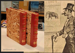 (Vilímkův) Kalendář humoristických listů na rok 1885 - 1896. 11 kalendářů.