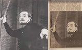 JIŘÍ VOSKOVEC - divadelní fotografie z představení Hamleta na Broadwayi. 1964