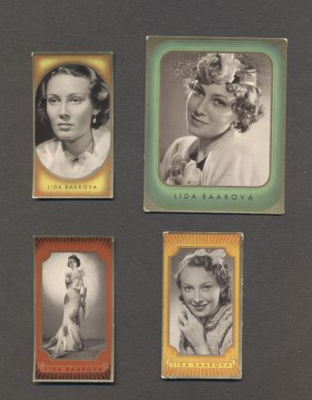 LÍDA BAAROVÁ. - Reklamní kartičky.