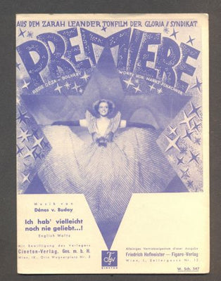 ZARAH LEANDER - "PREMIÉRE" - 1937. /2/