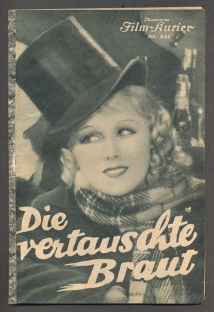 Ondráková - DIE VERTAUSCHTE BRAUT (FALEŠNÁ DVOJČATA). - 1934. Illustrierter Film-Kurier.
