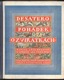 NOVOTNÝ, JÓZA: DESATERO POHÁDEK O ZVÍŘÁTKÁCH. - 1927.