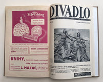 DIVADLO 1937 -38. LIST SVAZU ČESKOSLOVENSKÉHO HERECTVA. Roč. XXIV. Komplet.