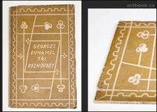 Čapek - DUHAMEL, GEORGES: TŘI ROZHOVORY. / 1921. Obálka (lino) a titulní list JOSEF ČAPEK.