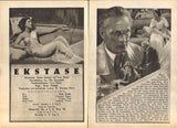 EXTASE. 1932. Režie Gustav Machatý. Hedy Kiesler - Lammar. Illustrierter Film-Kurier. Nr. 564
