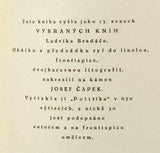 Čapek - NEUMANN, S. K.: HORKÝ VAN A JINÉ BÁSNĚ. / 1918.