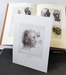 Anderle - sign. suchá jehla. HRABAL, BOHUMIL: LISTOVÁNÍ VE STÍNECH GRAFICKÝCH LISTŮ. SČB, 1983.