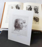 Anderle - sign. suchá jehla. HRABAL, BOHUMIL: LISTOVÁNÍ VE STÍNECH GRAFICKÝCH LISTŮ. SČB, 1983.