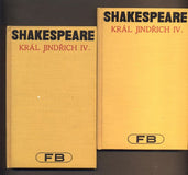 SHAKESPEARE, WILLIAM: KRÁL JINDŘICH IV. Díl I. a II. - 1930. Pantheon. /divadlo/