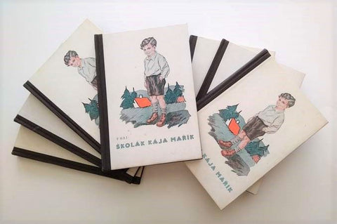 HÁJ, FELIX: ŠKOLÁK KÁJA MAŘÍK. - Díly I. - VII. 1942.