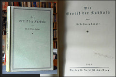 LANGER, GEORG: DIE EROTIK DER KABBALA. - 1. vyd. 1923.