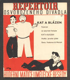 Hoffmeister - JEŽEK, JAROSLAV:  KAT A BLÁZEN. - 1934. Slova Voskovec a Werich. Osvobozené divadlo.