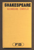 SHAKESPEARE, WILLIAM: KOMEDIE OMYLŮ. - 1930. Pantheon. /divadlo/
