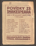 Scheiner - POVÍDKY ZE SHAKESPEARA: KONEC VŠE NAPRAVÍ. - (mezi r. 1901 a 1925).