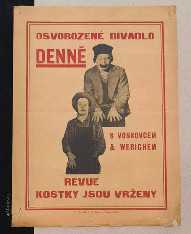 VOSKOVEC & WERICH. KOSTKY JSOU VRŽENY. Osvobozené divadlo. (Hotel Adria, Václavském nám.)