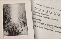 JOHANN WOLFGANG GOETHE. ÜBER ALLEN GIPFELN. Čtrnáct překladů, rytina Ludmila Jandová. - Kunštát, 1982.