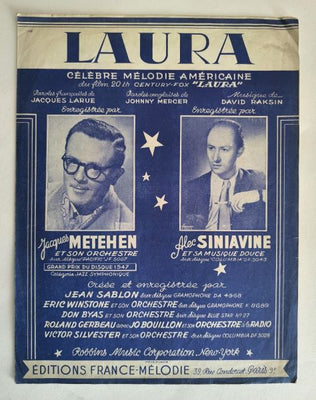 RAKSIN, DAVID: LAURA. - 1945.
