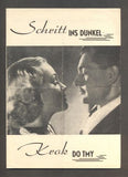 Mandlová - KROK DO TMY / SCHRITT INS DUNKEL. - Filmový program. 1938.