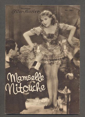 Anny Ondra - MAMSELLE NITOUCHE (MAMZELLE NITOUCHE). - 1931. Illustrierter Film-Kurier.