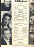 Baarová; Höger - ZA TICHÝCH NOCÍ / IN STILLEN NÄCHTEN - Filmový program 1940.
