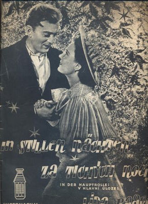 Baarová; Höger - ZA TICHÝCH NOCÍ / IN STILLEN NÄCHTEN - Filmový program 1940.