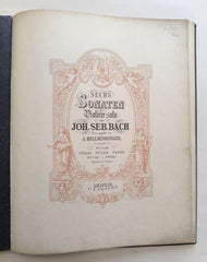 BACH, JOH. SEB.: SECHS SONATEN FÜR VIOLINE SOLO. - Peters, kol.1910.